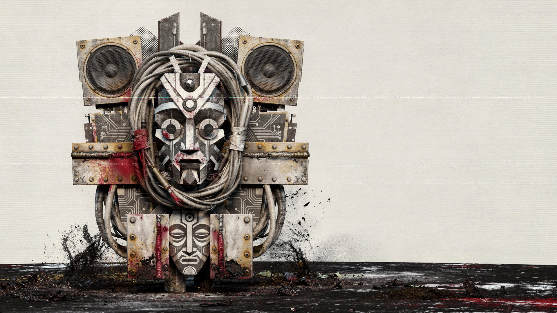 SYCO23 industrial speaker mask artwork